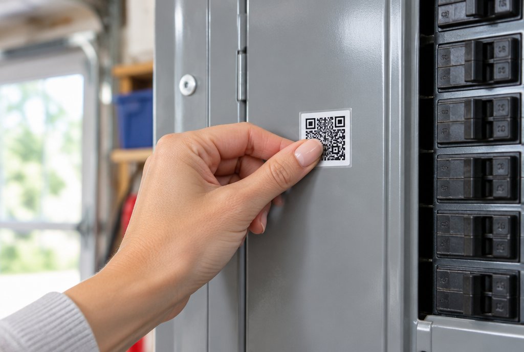 Placing a Smack Tag on a home breaker panel
